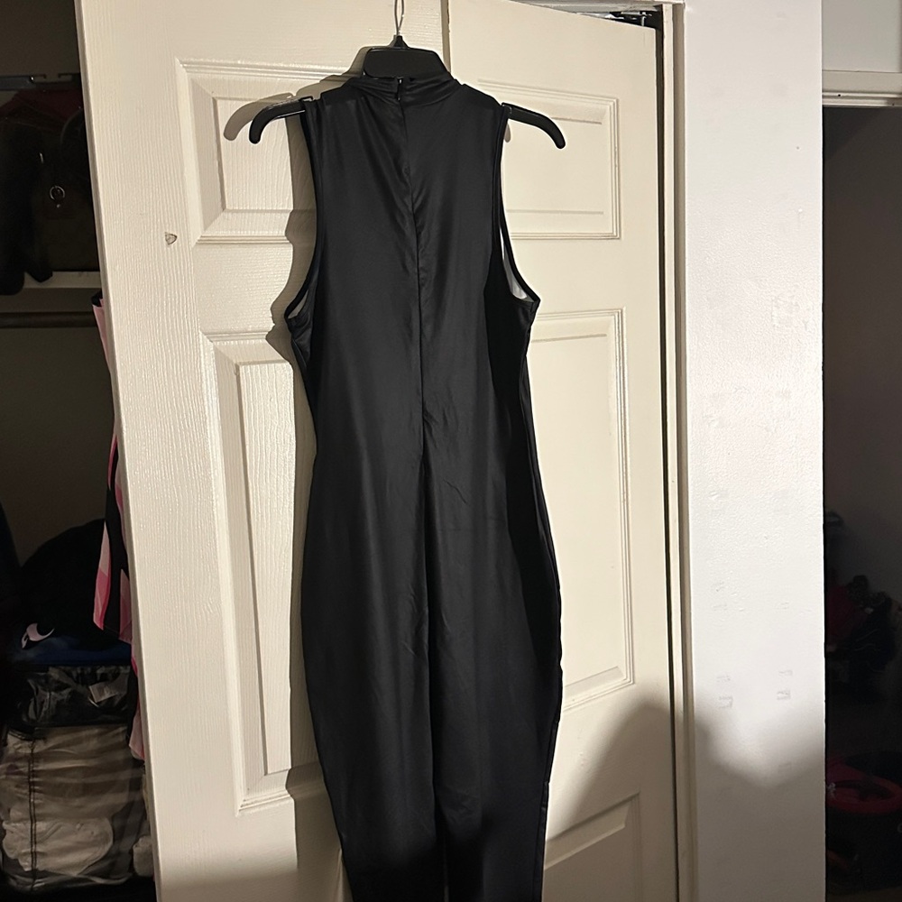 Source Unknown Black Jumpsuit with Multicolor Acc… - image 3